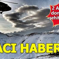 Tunceli'de 2 askerimiz donarak şehit oldu!