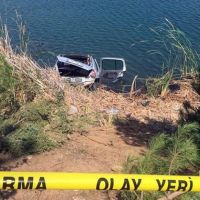 Uşak'ta otomobil gölete uçtu: 4 ölü