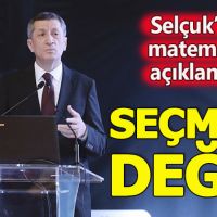 Ziya Selçuk: Matematik seçmeli değil