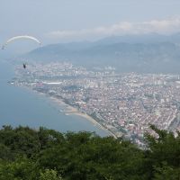 Ordu'daki Boztepe'de yamaç paraşütü uçuşları yeniden başladı