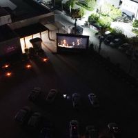 Bodrum'da tatilciler "arabada ve teknede sinema" keyfi yaşadı