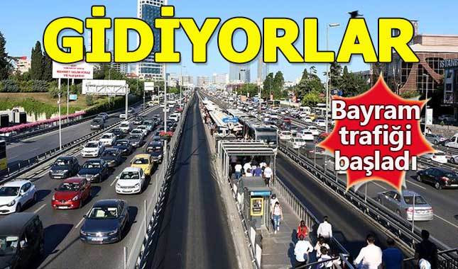 İstanbul trafiğinde bayram yoğunluğu başladı - İstanbul trafik yol durumu