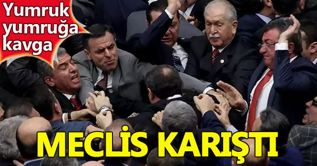 Meclis'teki anayasa görüşmelerinde kavga çıktı