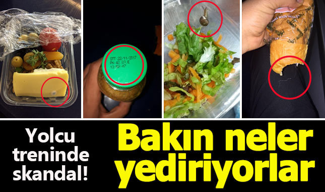 Yüksek hızlı trende yiyecek içecek skandalı