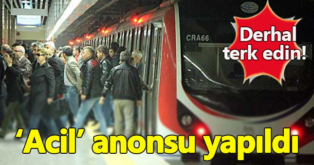 Yolcuları paniğe sürükleyen anons