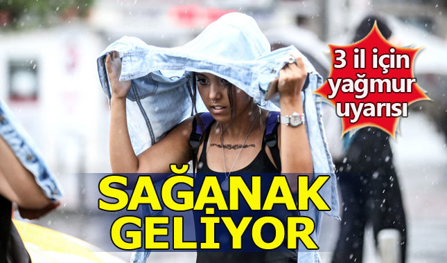 Meteorolojiden 3 şehre yağmur uyarısı - 25 Ağustos Cuma hava durumu