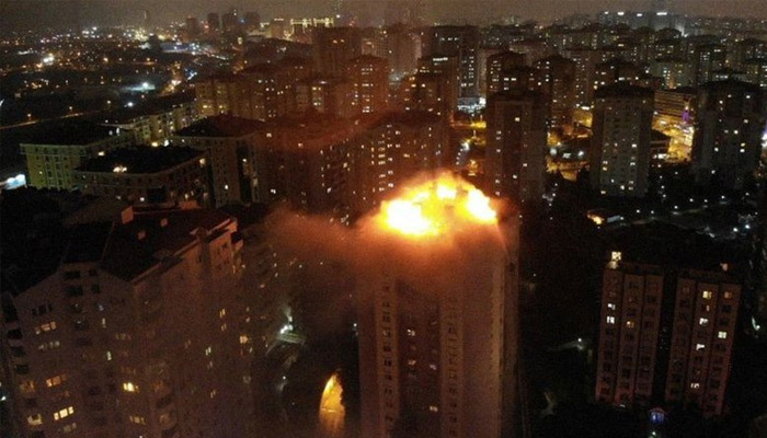 Beylikdüzü'nde korkutan yangın!