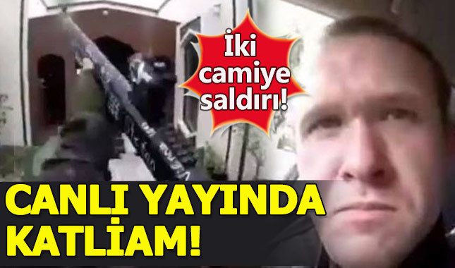  İşte Yeni Zelanda'da cami saldırısını caninin canlı yayın görüntüleri