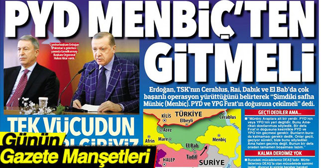 01 Mart 2017 Gazete Manşetleri