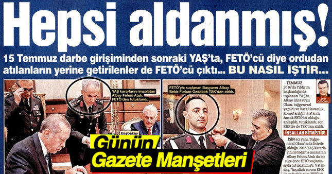 1 Mayıs 2017 Gazete Manşetleri