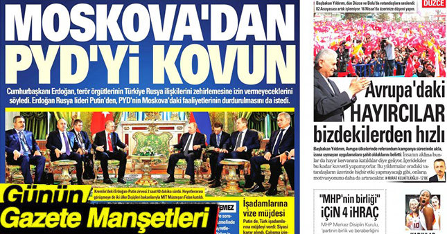 11 Mart Gazete manşetleri