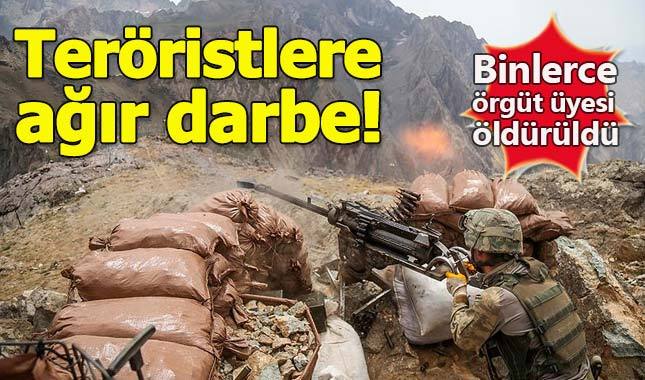 11 ayda 2 binden fazla terörist öldürüldü