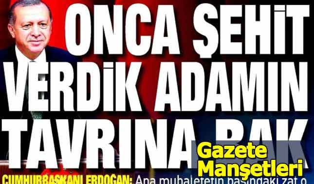 12 Eylül Gazete manşetleri