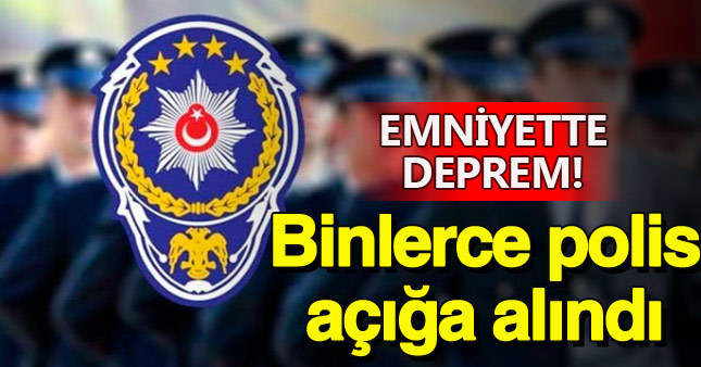 13 bin polis görevden uzaklaştırıldı