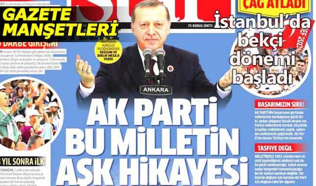 15 Ağustos salı gazete manşetleri