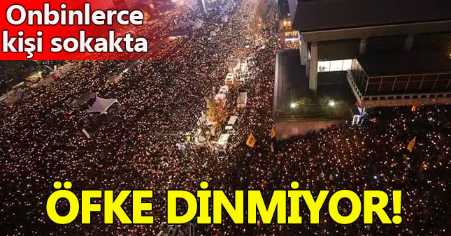 150 bin kişi cumhurbaşkanını protesto etti