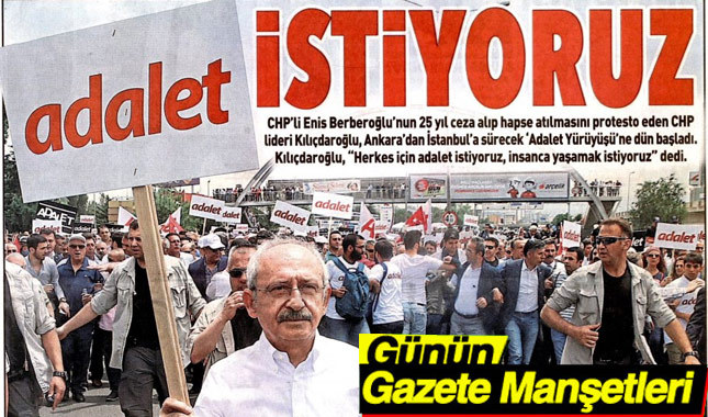 16 Haziran 2017 Gazete Manşetleri