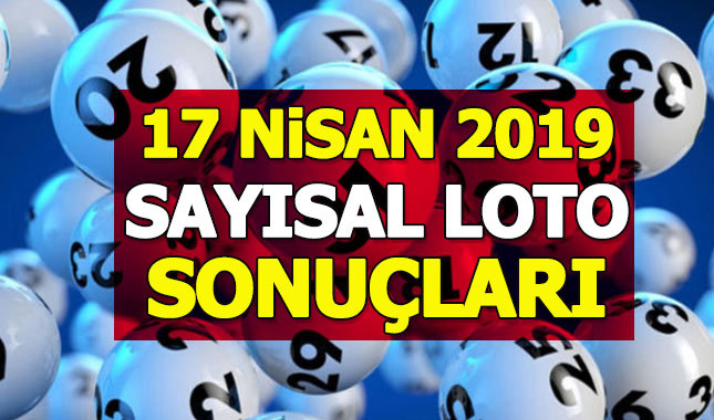 17 Nisan 2019 Sayısal Loto sonuçları | MPİ bu haftaki sayısal loto çekiliş neticesi