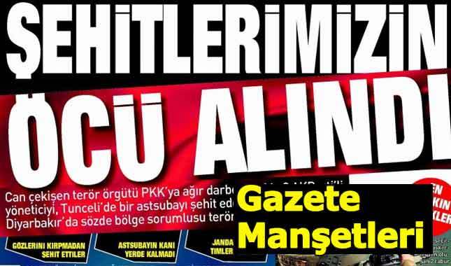 20 Ağustos gazete manşetleri