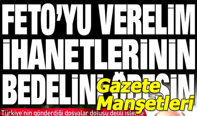 20 Ekim gazete manşetleri