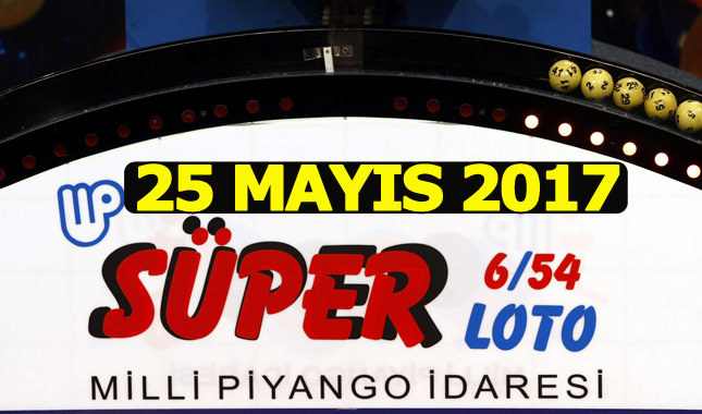 Süper Loto çekiliş sonuçları 25 Mayıs 2017 - Çıkan numaralar sayılar rakamlar