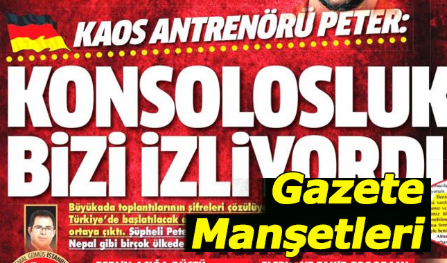 25 Temmuz salı gazete manşetleri