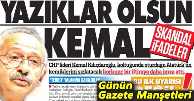 25 mart gazete manşetleri