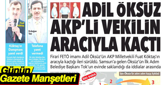 26 Mart 2017 Gazete Manşetleri