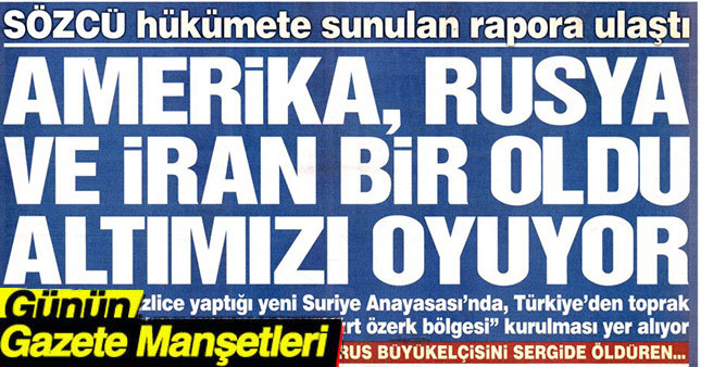 28 Ocak 2017 Gazete Manşetleri