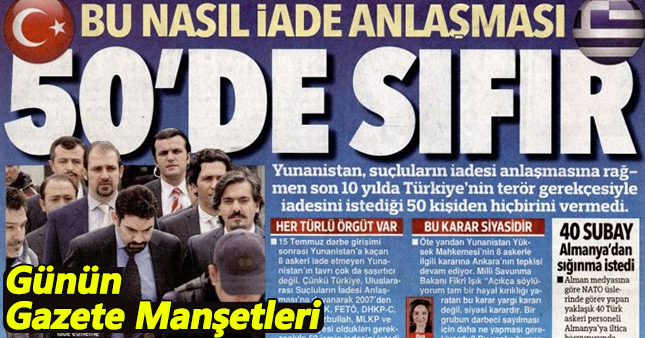 29 ocak gazete manşetleri