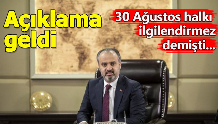 30 Ağustos sözleriyle gündeme gelen başkandan açıklama geldi