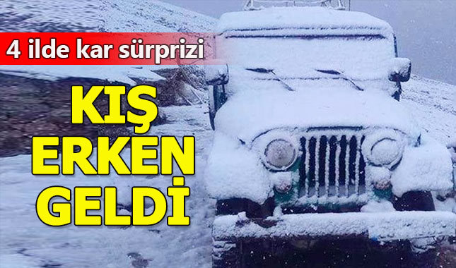 4 şehirde kar yağışı sürprizi