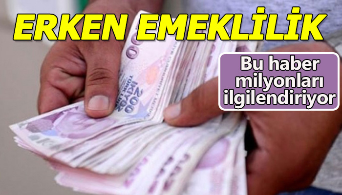45 Meslek grubuna erken emeklilik