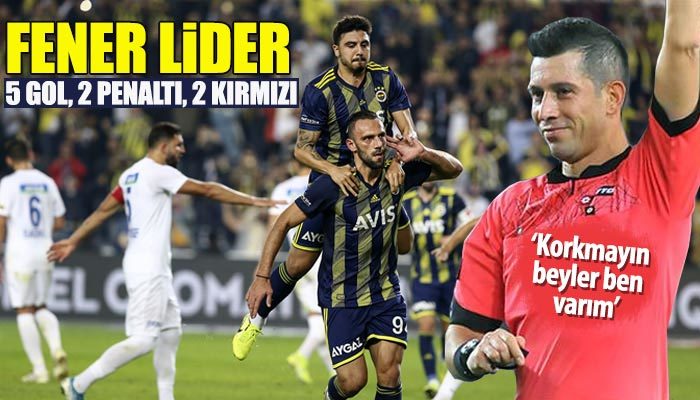 5 gollü maçı kazanan Fenerbahçe lider