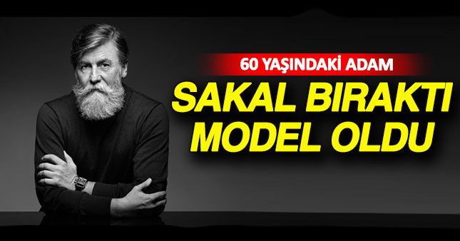 60 yaşındaki bir adam sakal bıraktıktan sonra model oldu