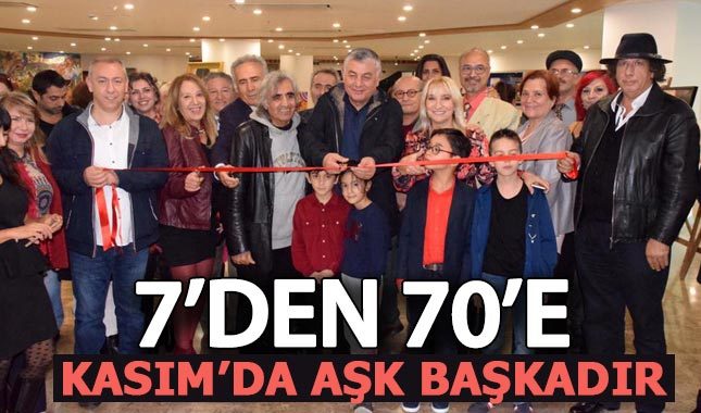 "7'den 70'e Kasım'da Aşk Başkadır" sergisi