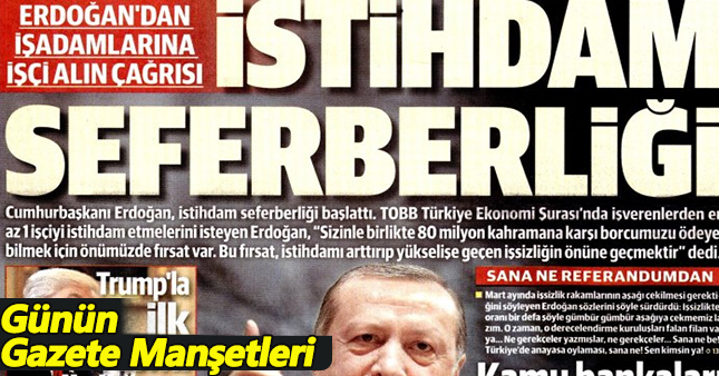 8 şubat gazete manşetleri