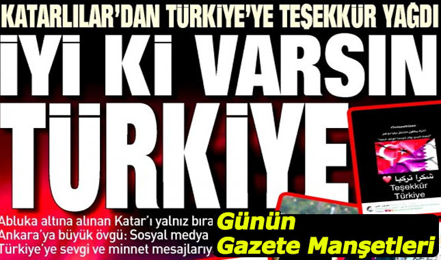9 haziran cuma gazete manşetleri