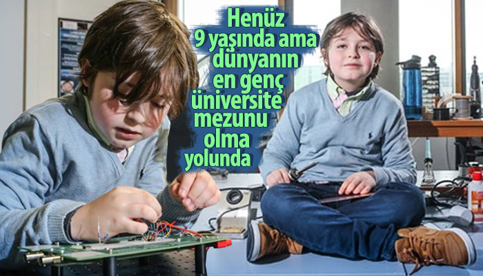 9 yaşındaki Laurent'in dünyanın en genç üniversite mezunu olması bekleniyor