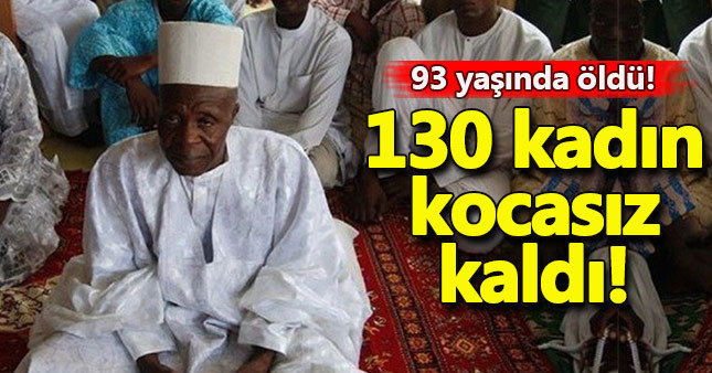 93 yaşında öldü 130 kadın kocasız kaldı
