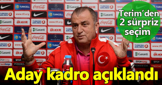 A Milli Takım aday kadrosu açıklandı