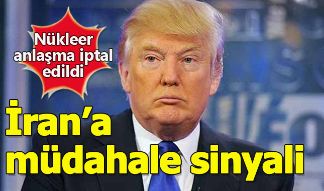 ABD Başkanı Trump anlaşmayı iptal ettiğini açıkladı