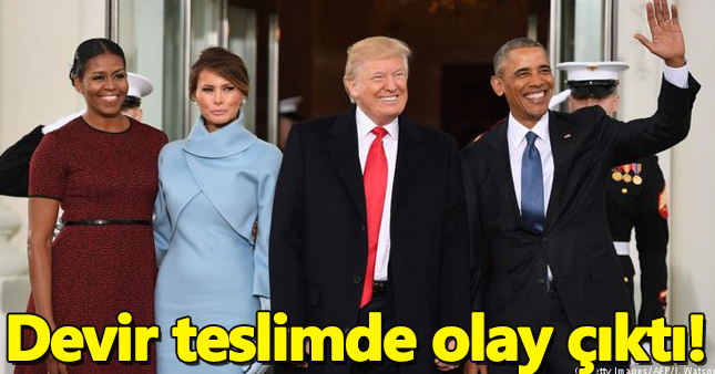 ABD'de devir teslimde olay çıktı!