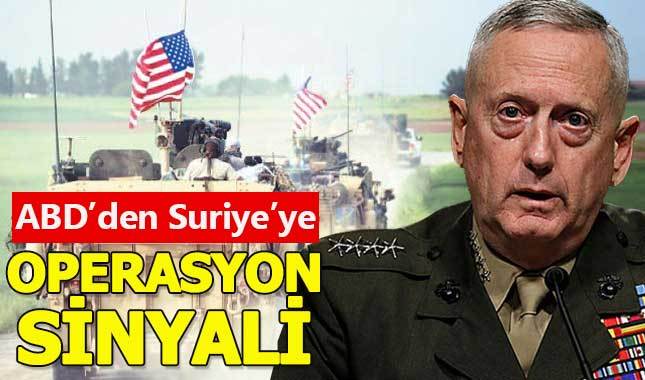 ABD'den Suriye'ye askeri operasyon sinyali