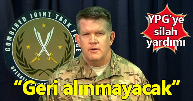 ABD'den YPG'ye silah yardımı açıklaması