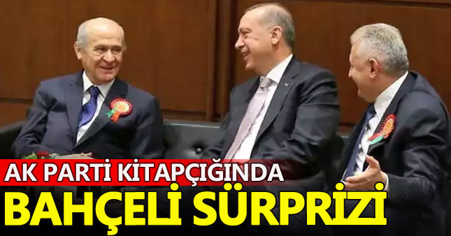 AK Parti kitapçığında Devlet Bahçeli sürprizi