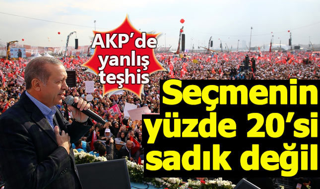AK Parti kitlesinin yüzde 20'si partiye sadık değil