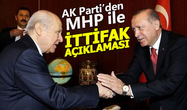 AK Parti'den MHP ile ittifak açıklaması