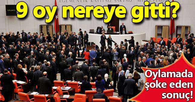 AKP-MHP bloğunda 9 oy muamması