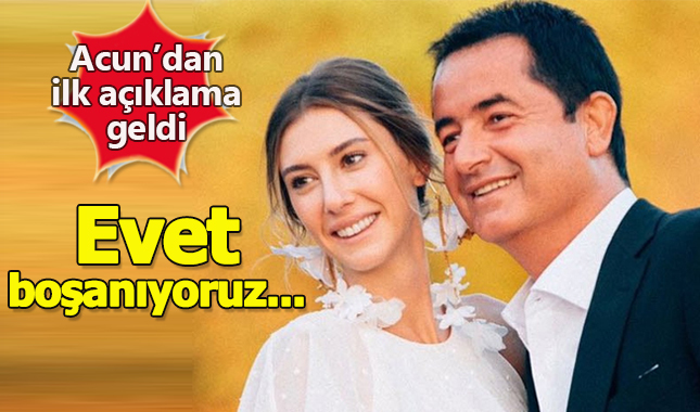 Acun Ilıcalı, Şeyma Subaşı ile boşanacağını doğruladı
